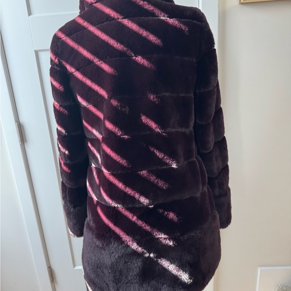 Jones New York Deep Plum Teddy Jacket winter jacket - Picture 4 of 7